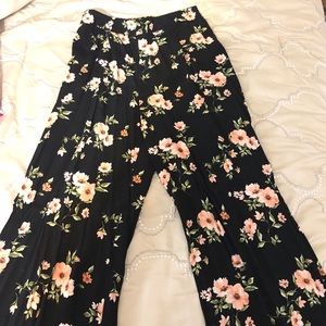 Full length floral pants